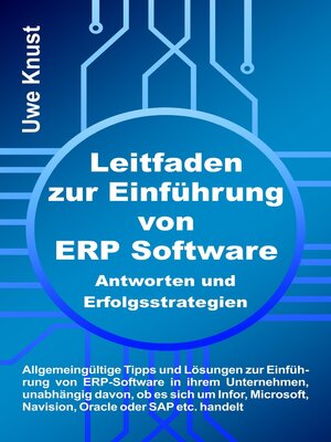 cover image of Leitfaden zur Einführung von ERP Software--Antworten und Erfolgsstrategien